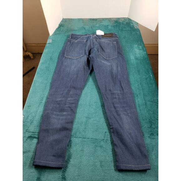 C&A Jeans Sz 28x28 Mens Blue Denim Stretch Pants Straight Button Closure NWT - Picture 10 of 13